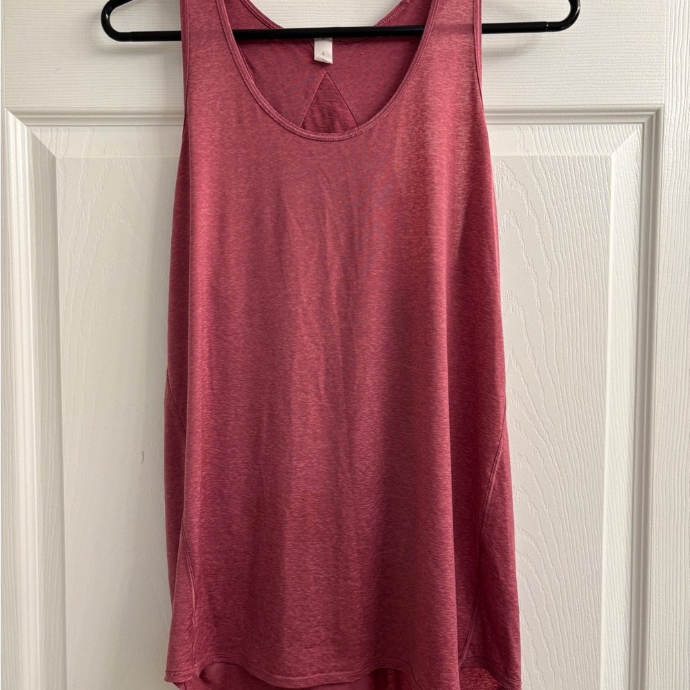 Lululemon Athletica Pink Sleeveless Relaxed Tank Top